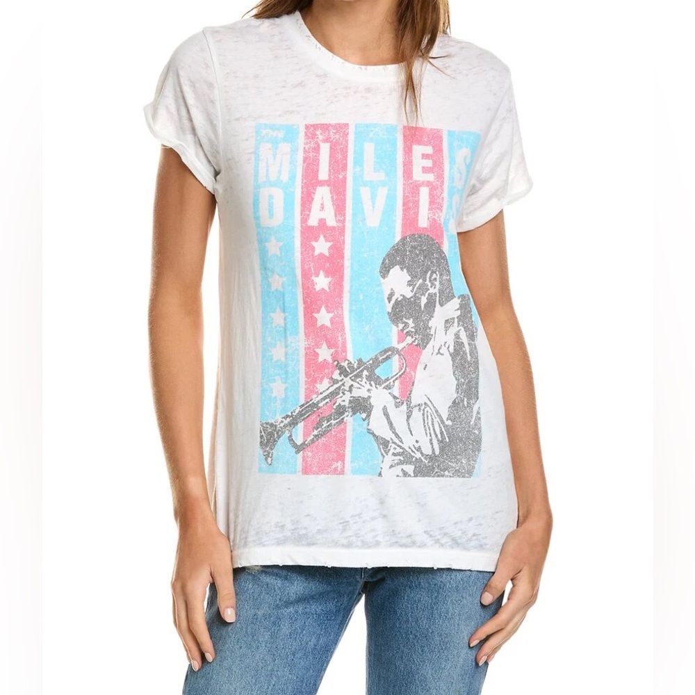 Recycled Karma‎ Miles Davis Stars Tee - Size S - NWOT